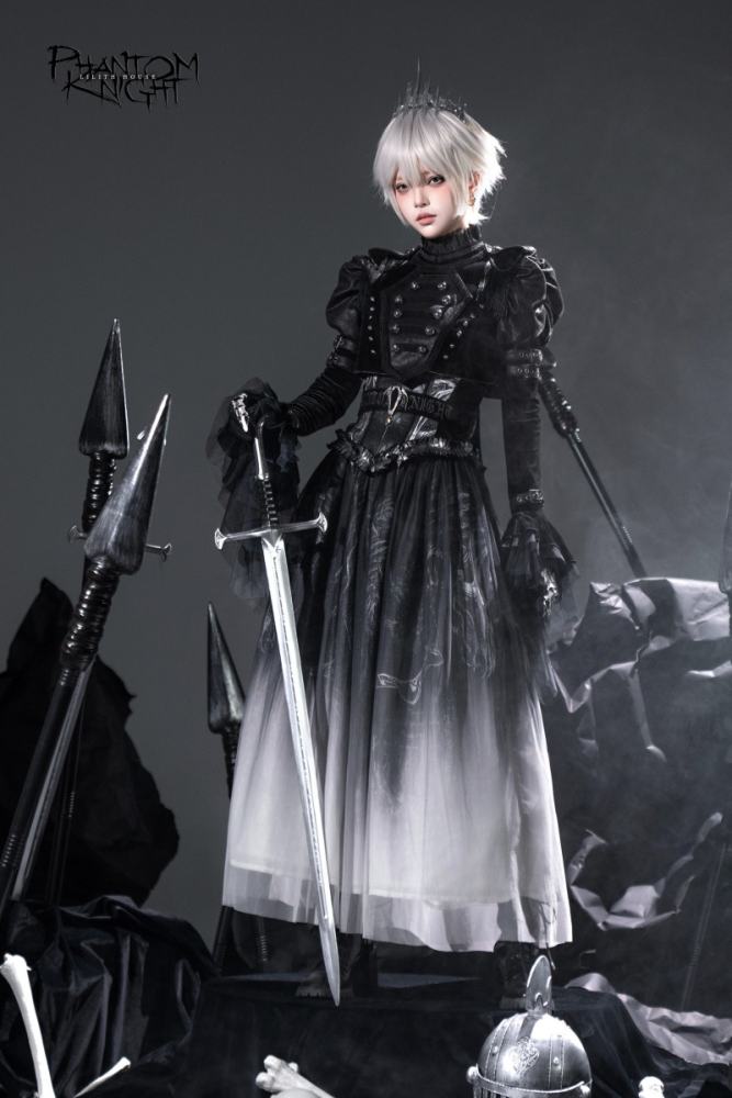 Lilith House ~Phantom Knight~ Dark Gothic Coat Corset and Skirt