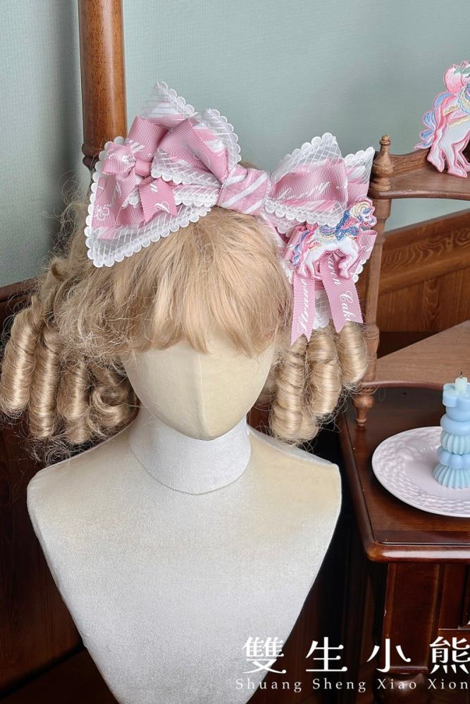 Alice Girl ~Strawberry Macaron~ Sweet Lolita Brooch Choker and Headdress