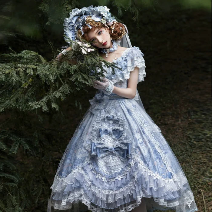 The Key to the Mysterious Realm Hime Lolita Dress Full Set