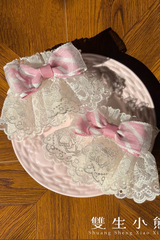 Alice Girl ~Strawberry Macaron~ Sweet Lolita Brooch Choker and Headdress