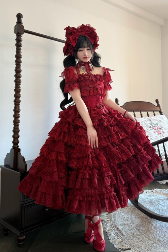 Gem and Rose Luxury Hime Lolita Dress 5 Colors