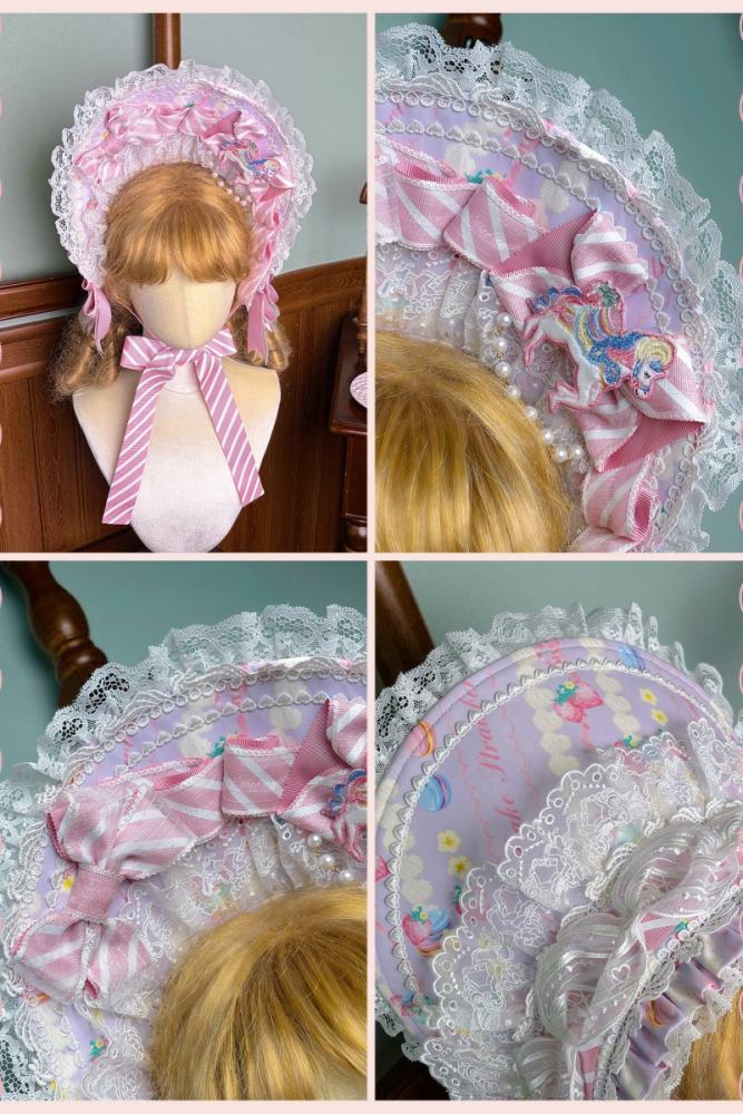 Alice Girl ~Strawberry Macaron~ Sweet Lolita Brooch Choker and Headdress