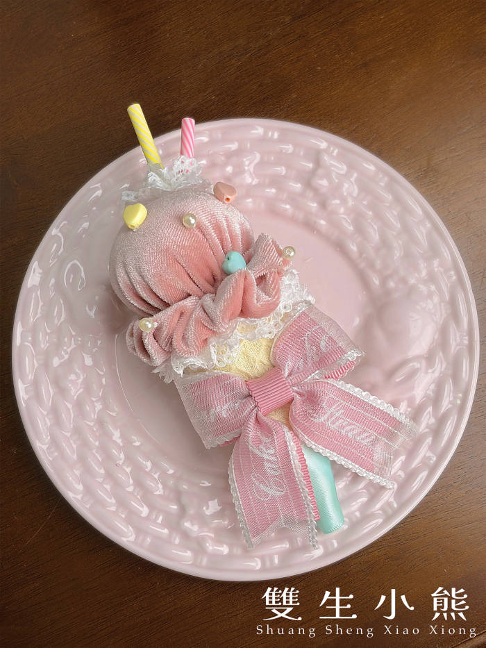 Alice Girl ~Strawberry Macaron~ Sweet Lolita Brooch Choker and Headdress