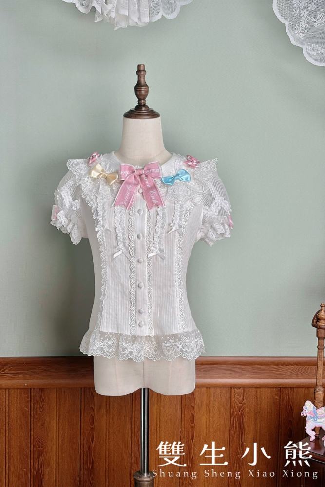 Alice Girl ~Strawberry Macaron~ Sweet Lolita Blouse
