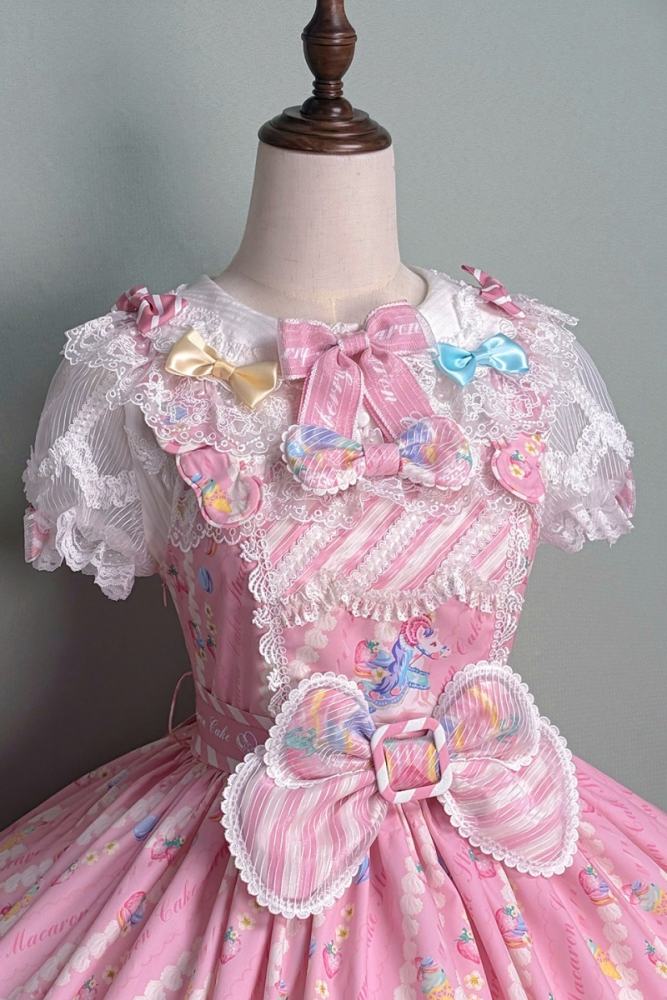 Alice Girl ~Strawberry Macaron~ Sweet Lolita Blouse