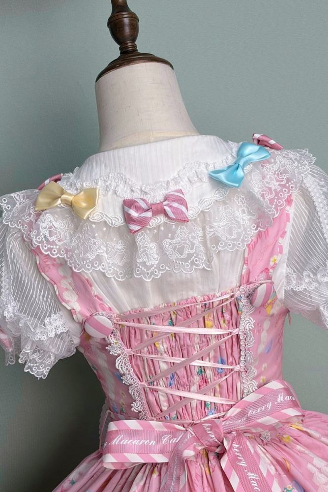 Alice Girl ~Strawberry Macaron~ Sweet Lolita Blouse