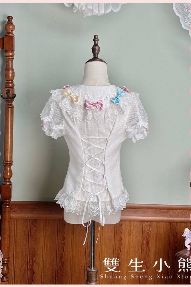 Alice Girl ~Strawberry Macaron~ Sweet Lolita Blouse