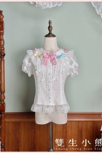 Alice Girl ~Strawberry Macaron~ Sweet Lolita Blouse