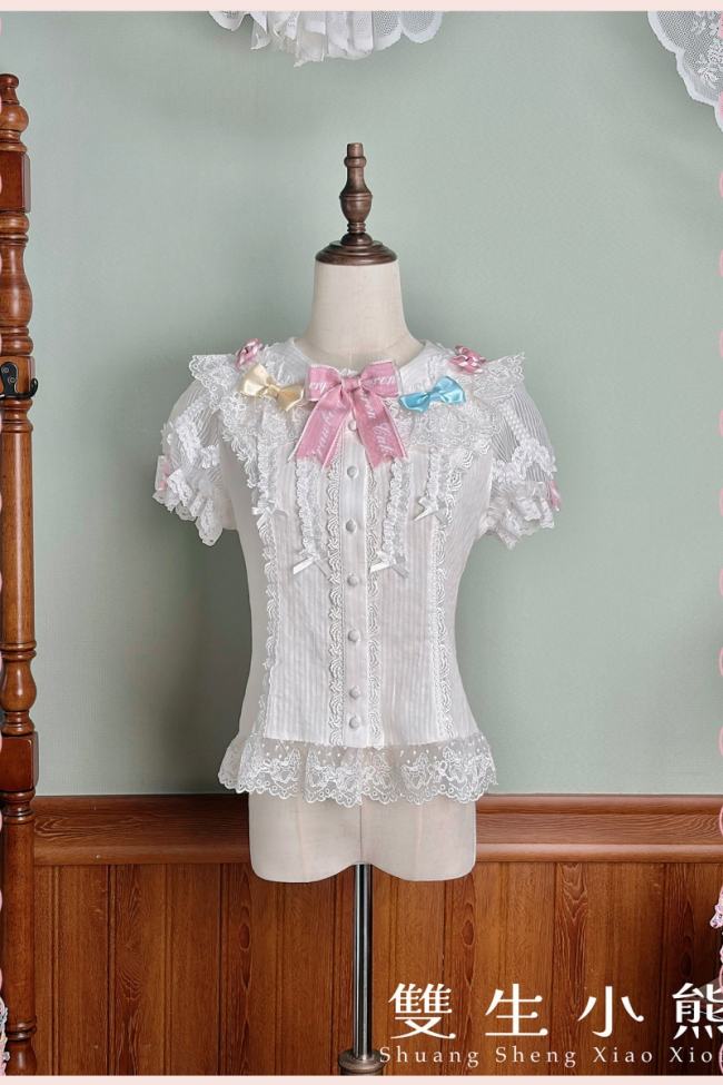Alice Girl ~Strawberry Macaron~ Sweet Lolita Blouse