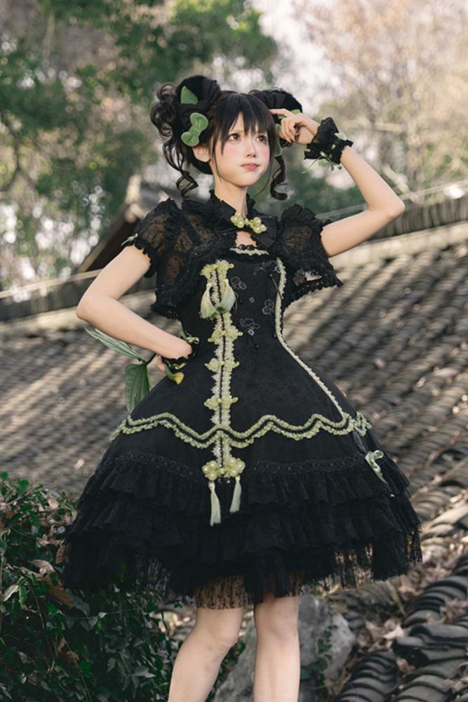 Summer Fairy and Luo Xiaohei Collaborated Lolita OP JSK and Cape