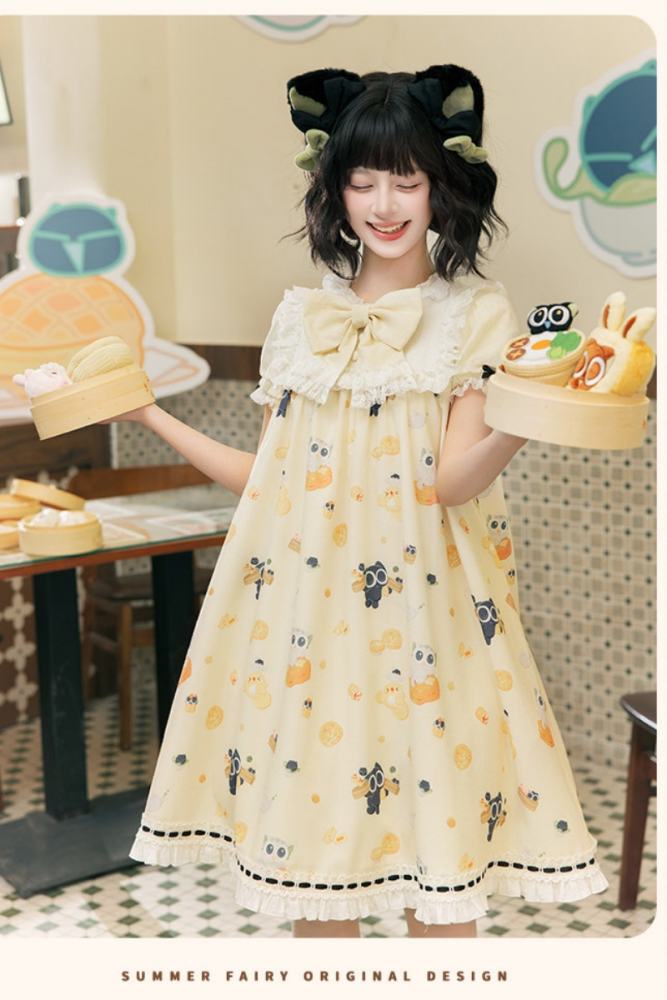 Summer Fairy and Luo Xiaohei Collaborated Lolita OP JSK and Cape