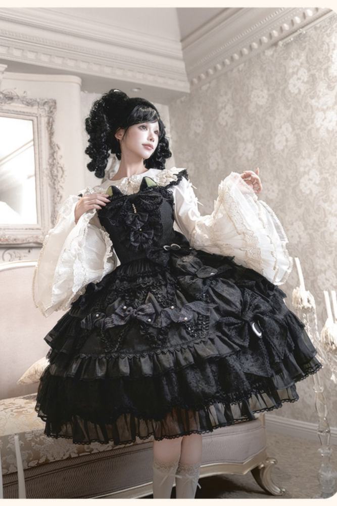 Summer Fairy and Luo Xiaohei Collaborated Lolita OP JSK and Cape
