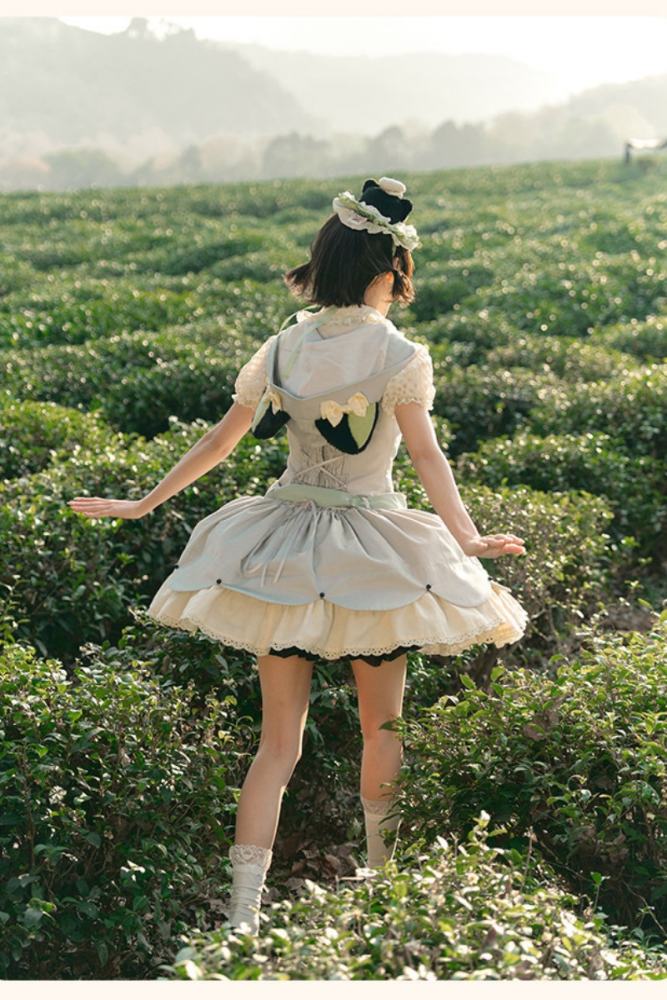 Summer Fairy and Luo Xiaohei Collaborated Lolita OP JSK and Cape