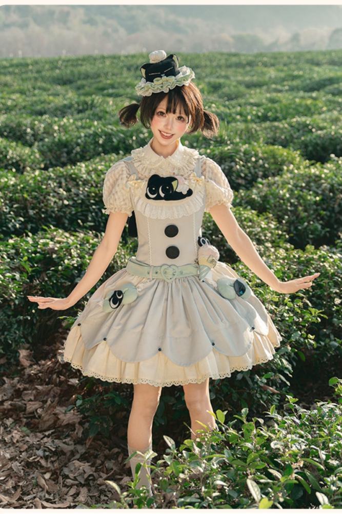 Summer Fairy and Luo Xiaohei Collaborated Lolita OP JSK and Cape