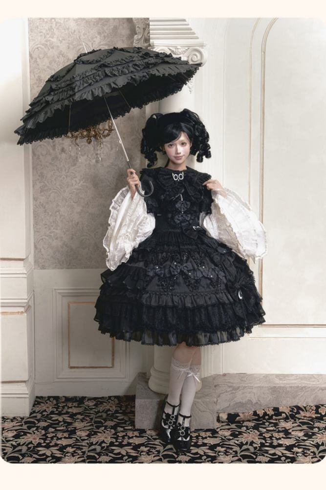 Summer Fairy and Luo Xiaohei Collaborated Lolita OP JSK and Cape