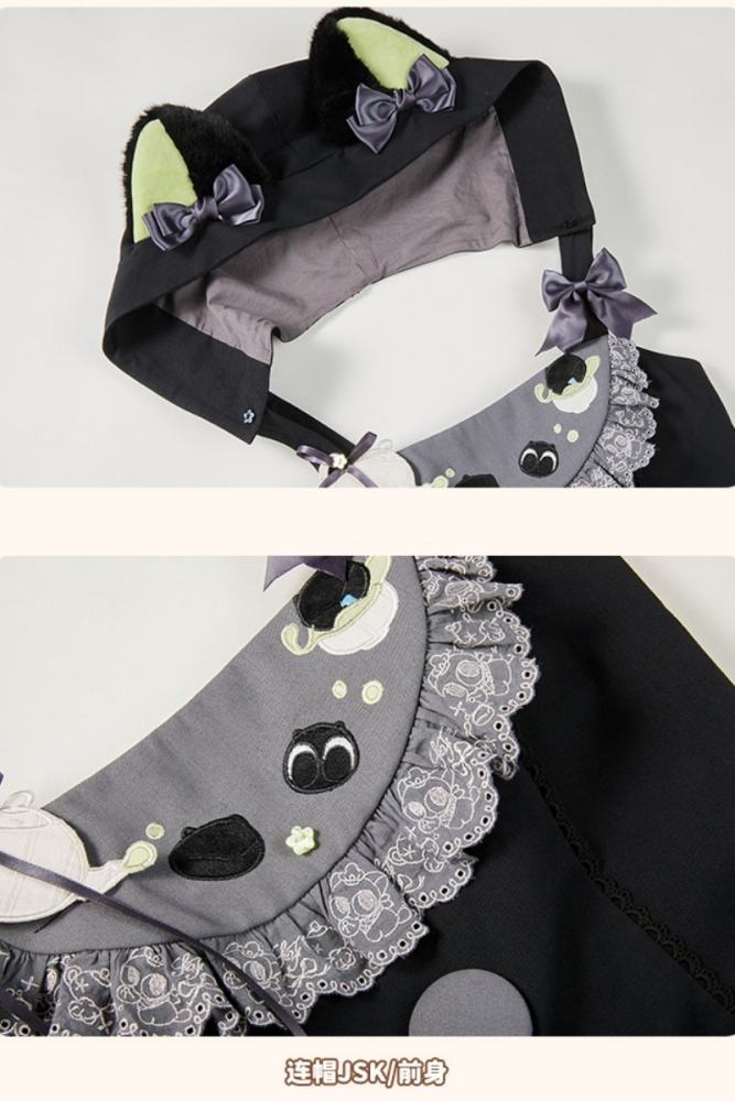 Summer Fairy and Luo Xiaohei Collaborated Lolita OP JSK and Cape