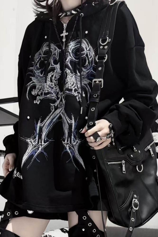 Tricuspid C ~Binding Specimen~ Jirai Kei Cotton Hoodie