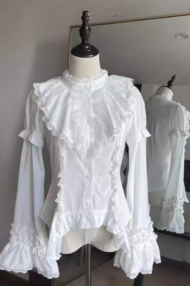 Twilight Song Fishbone Gothic Lolita Girdle Skirt and Blouse