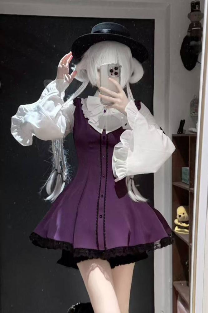 Yoshiki ~Witch Contract~ Gothic Plus Size Jirai Kei Dress and Shorts