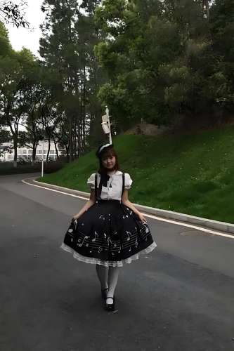 True Color ~Musical Notes~ Sweet Lolita Prints Skirt 6 Colors