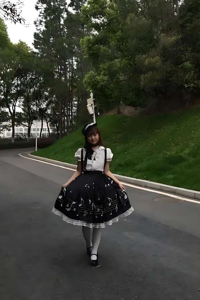 True Color ~Musical Notes~ Sweet Lolita Prints Skirt 6 Colors