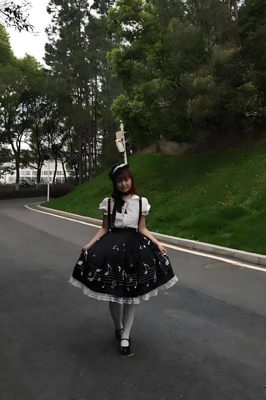 True Color ~Musical Notes~ Sweet Lolita Prints Skirt 6 Colors