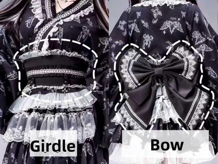 Ginga U ~Sewing Puppet~ Japanese Yukata Jirai Kei Top and Skirt