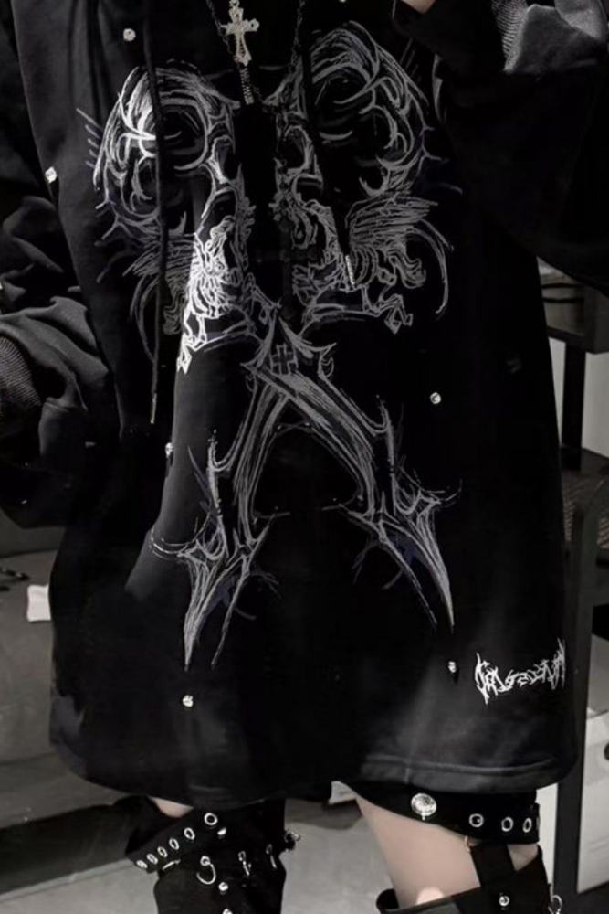 Tricuspid C ~Binding Specimen~ Jirai Kei Cotton Hoodie