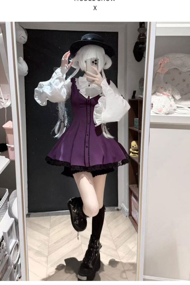 Yoshiki ~Witch Contract~ Gothic Plus Size Jirai Kei Dress and Shorts