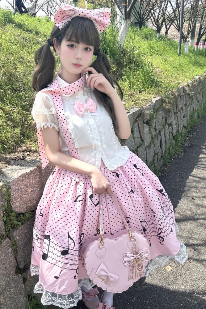 True Color ~Musical Notes~ Sweet Lolita Prints Skirt 6 Colors