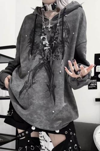 Tricuspid C ~Binding Specimen~ Jirai Kei Cotton Hoodie