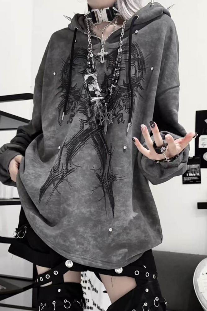 Tricuspid C ~Binding Specimen~ Jirai Kei Cotton Hoodie