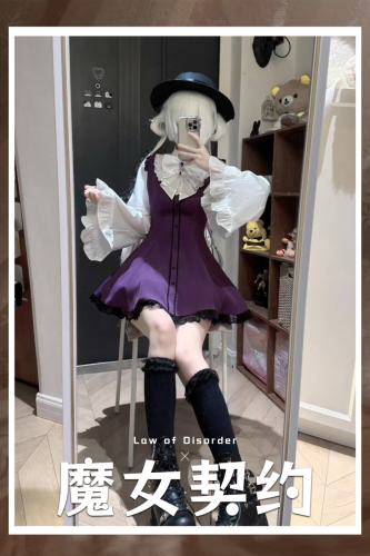 Yoshiki ~Witch Contract~ Gothic Plus Size Jirai Kei Dress and Shorts