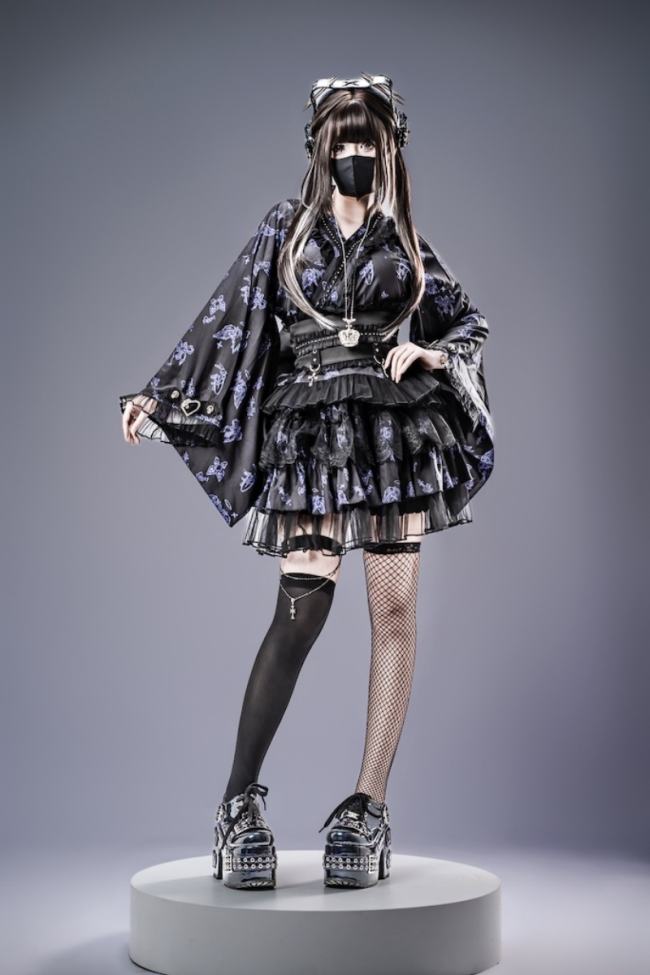 Ginga U ~Sewing Puppet~ Japanese Yukata Jirai Kei Top and Skirt