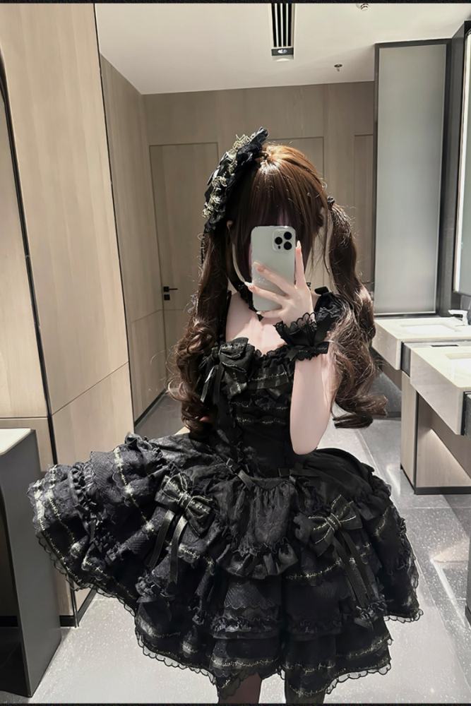 Buling Moon ~Gilded Whispers~ Lolita JSK Formal Dress 3 Colors
