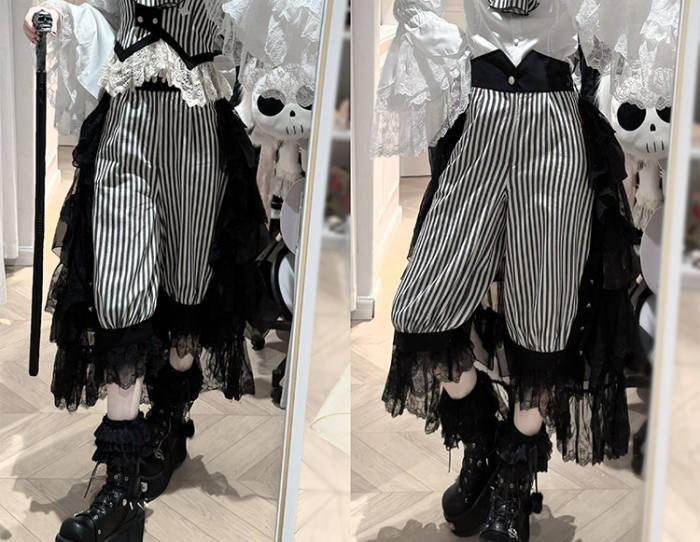 Castle Too ~The Wednesday~ Ouji Lolita Skirt Blouse and Short Pants
