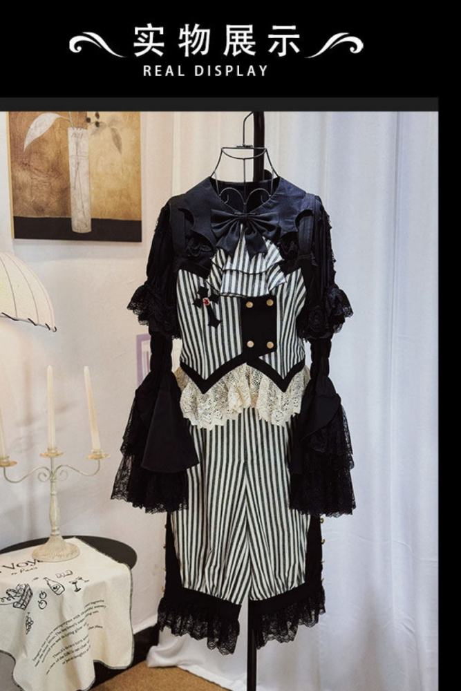 Castle Too ~The Wednesday~ Ouji Lolita Skirt Blouse and Short Pants