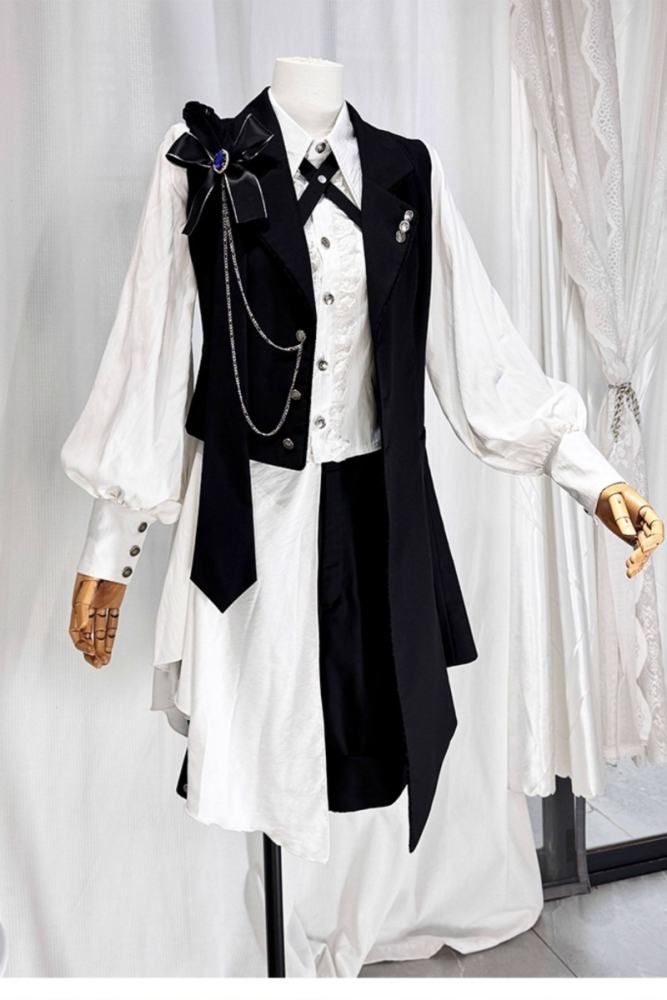Castle Too ~Tea Concerto~ Ouji Lolita Vest Blouse and Short Pants