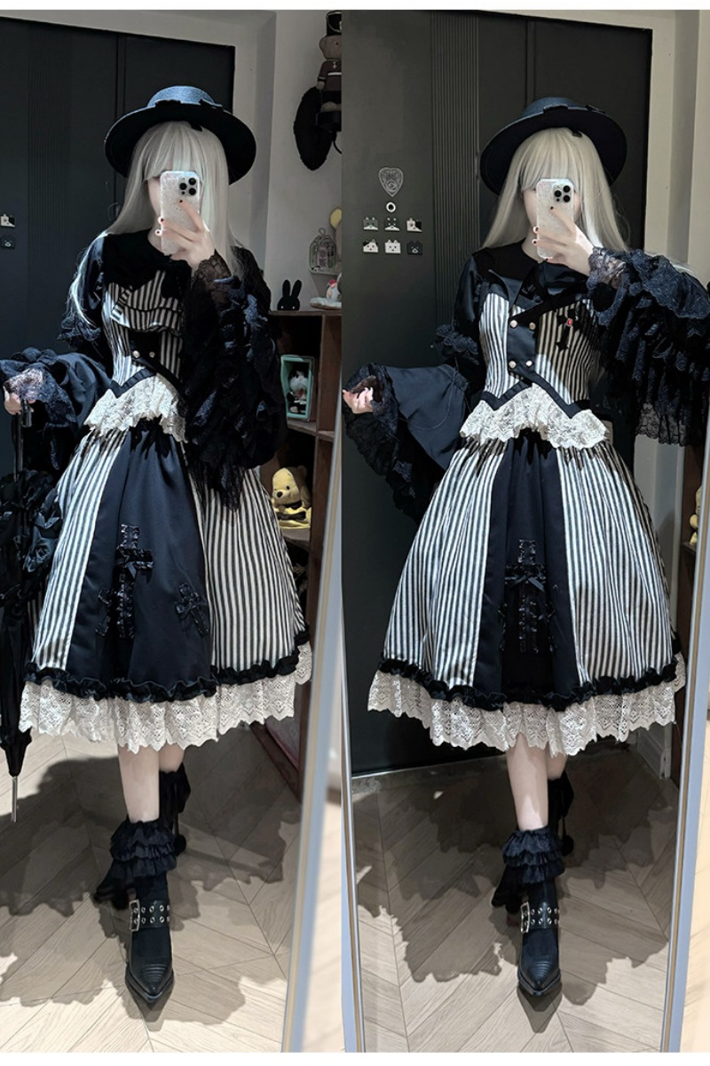 ゴスロリ 原宿 鍵盤ブラウス 姫系 Himekei vkei ゴスロリ 原宿 鍵盤