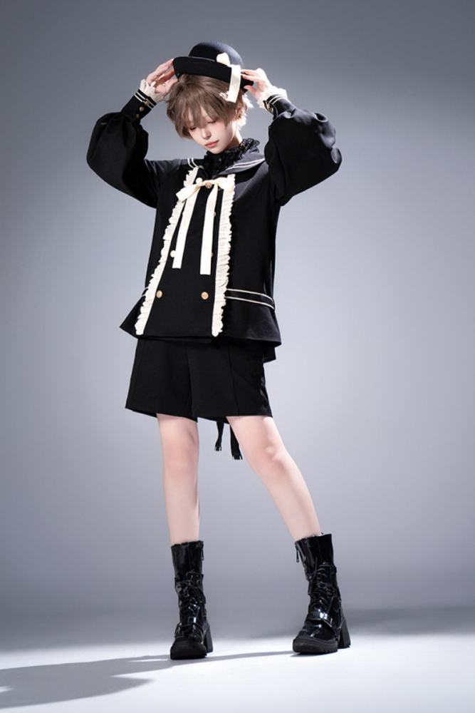 Castle Too ~Misty City~ Ouji Lolita Coat and Short Pants