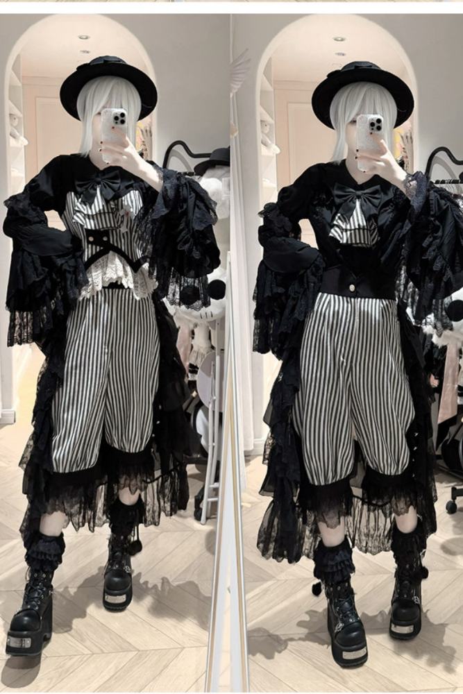 Castle Too ~The Wednesday~ Ouji Lolita Skirt Blouse and Short Pants