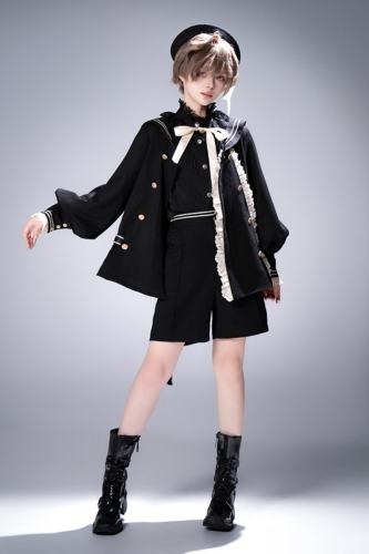 Castle Too ~Misty City~ Ouji Lolita Coat and Short Pants