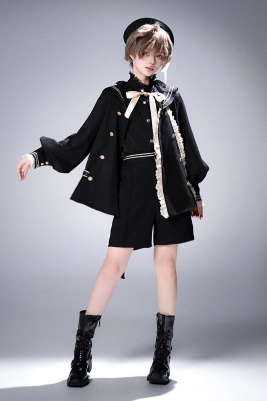 Castle Too ~Misty City~ Ouji Lolita Coat and Short Pants