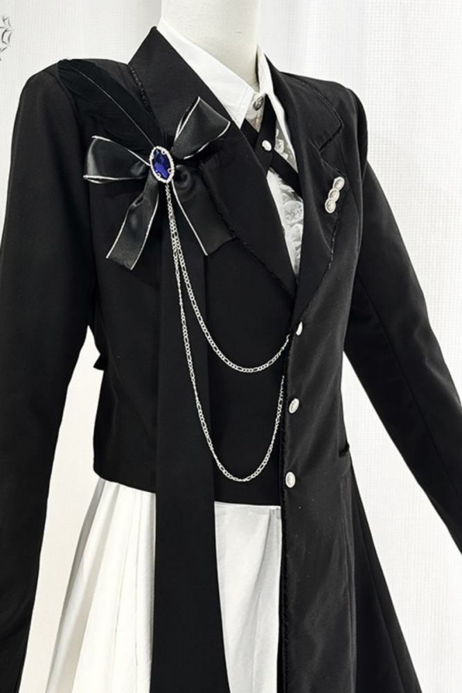 Castle Too ~Tea Concerto~ Ouji Lolita Vest Blouse and Short Pants