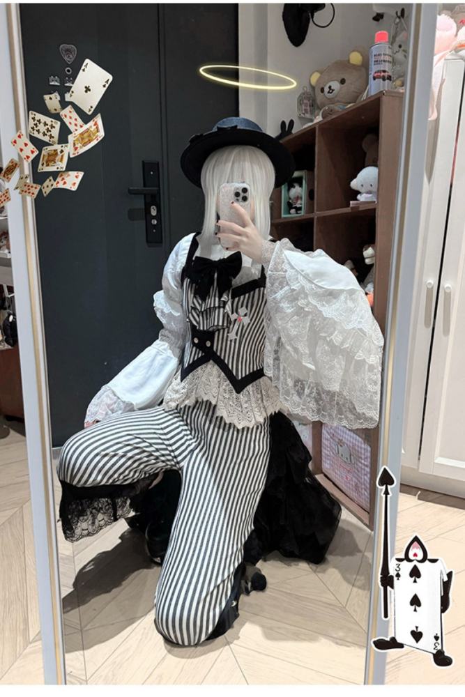 Castle Too ~The Wednesday~ Ouji Lolita Skirt Blouse and Short Pants
