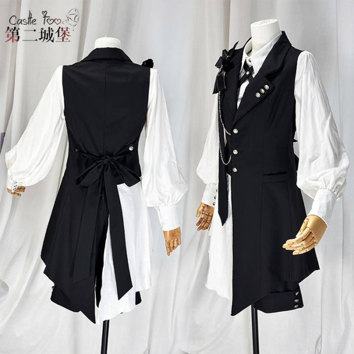 Castle Too ~Tea Concerto~ Ouji Lolita Vest Blouse and Short Pants
