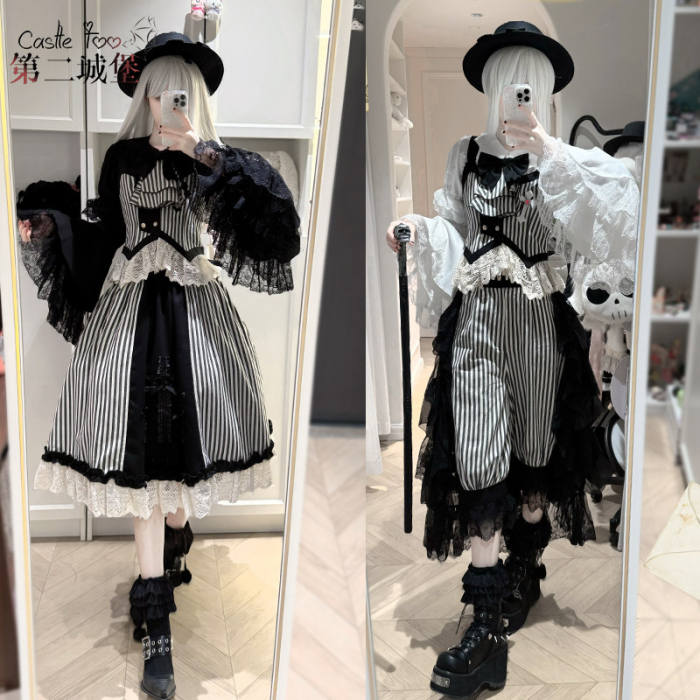 Castle Too ~The Wednesday~ Ouji Lolita Skirt Blouse and Short Pants