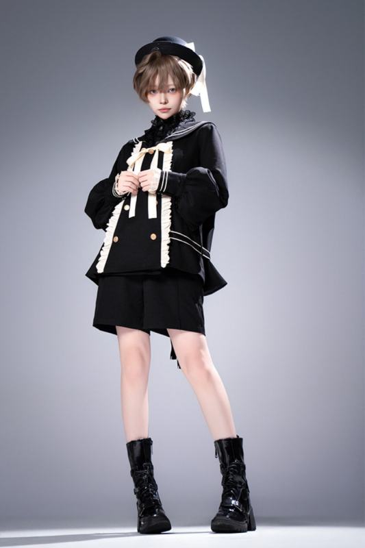 Castle Too ~Misty City~ Ouji Lolita Coat and Short Pants