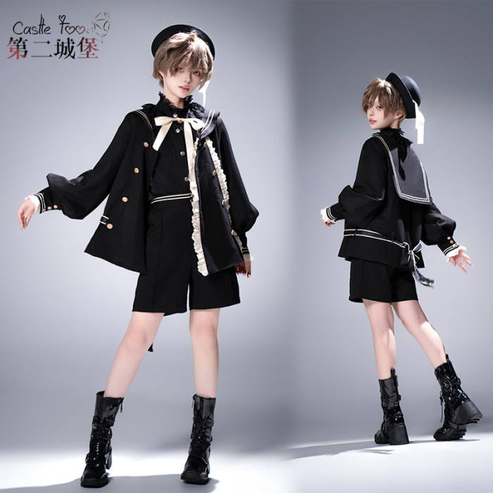 Castle Too ~Misty City~ Ouji Lolita Coat and Short Pants