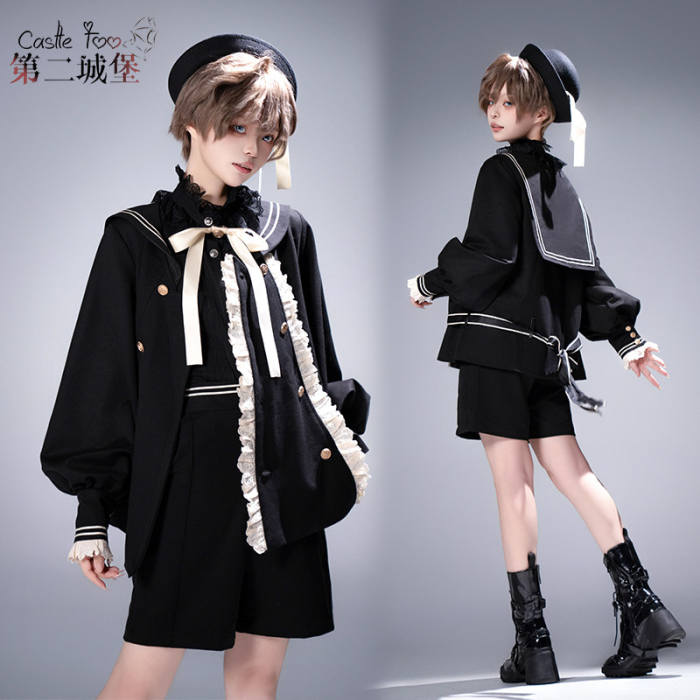 Castle Too ~Misty City~ Ouji Lolita Coat and Short Pants